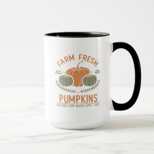 Fresh Pumpkins   Hand Pickup Tasse