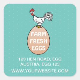 Fresh Quadratischer Aufkleber