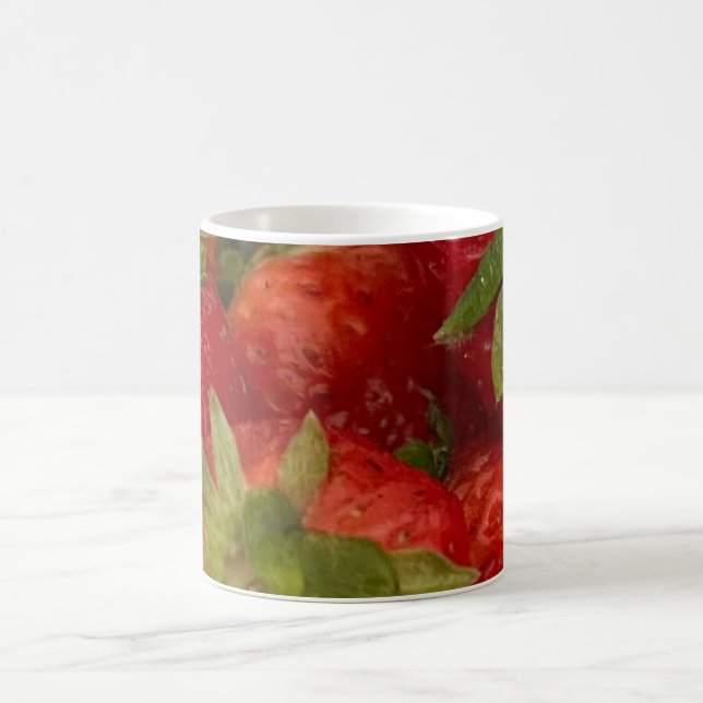 Fresh Red Juicy Strawberries Kaffeetasse (Mittel)
