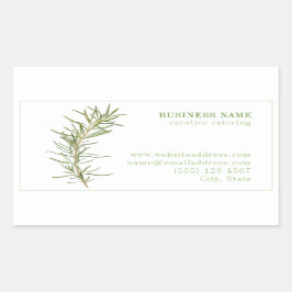 FRESH ROSEMARY Biz ID Rectangle Stickers