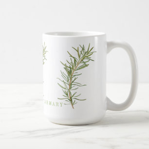 FRESH ROSEMARY Tall Classic White Tasse