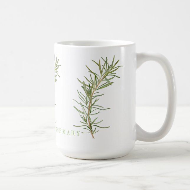 FRESH ROSEMARY Tall Classic White Tasse (Rechts)