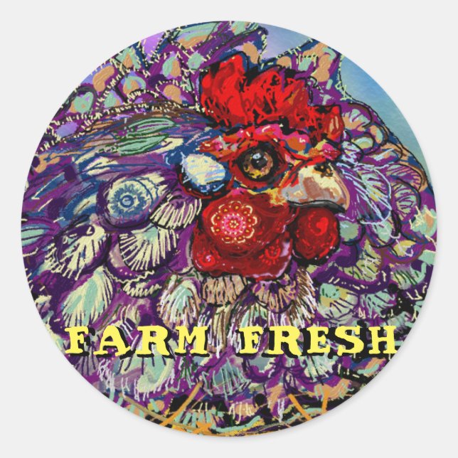 Fresh Runder Aufkleber (Vorderseite)