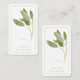 FRESH SAGE Lesezeichen - 3,5x2 Karte + Text