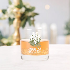 Fresh Spring Bouquet Art - 'Spring is in Air' Whiskyglas