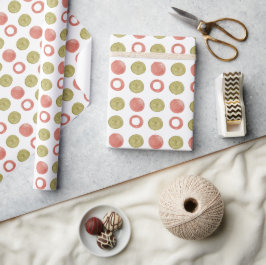 Fresh Spring Pattern Wasserfarbe Handgemalt Geschenkpapier
