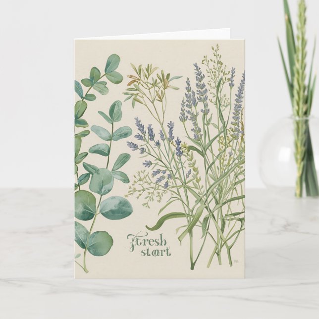 Fresh Start – Botanical Spring Greeting Card Karte (Vorderseite)