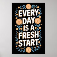 Fresh Start Floral Motivation