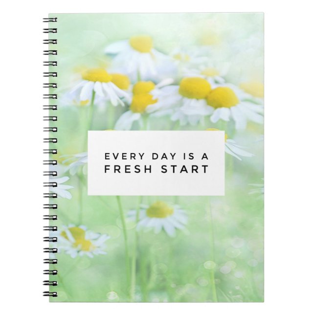 Fresh Start Spiral Foto Notebook Notizblock (Vorderseite)