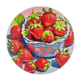 Fresh Strawberry Bowl Schneidebrett