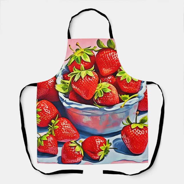Fresh Strawberry Bowl Schürze (Vorderseite)