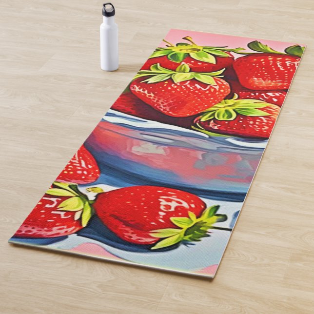 Fresh Strawberry Bowl Yogamatte (Beispiel)