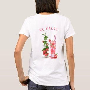 Fresh Strawberry Drink Funny T - Shirt - Benutzerd