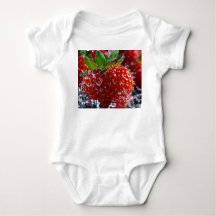 Fresh Strawberry Splash - Baby Bodysuit