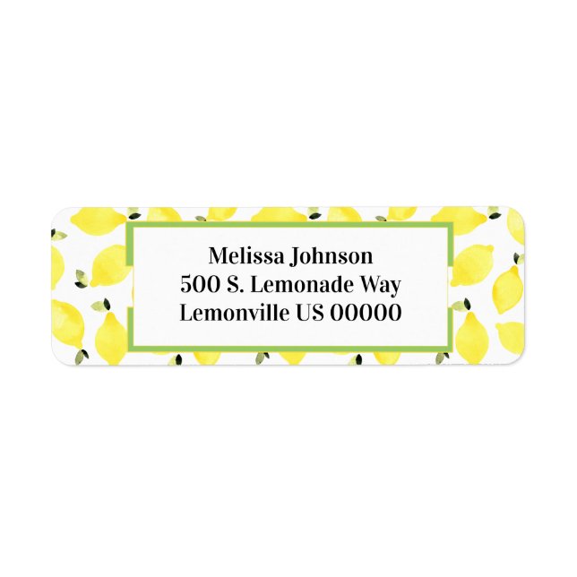 Fresh Summerbright Lemon Pattern + Green (Vorne)