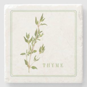 FRESH THYME Marble Stone Untersetzer