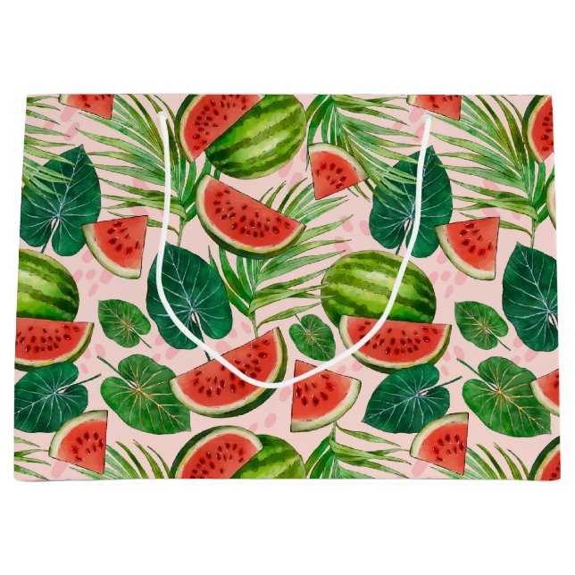 Fresh Watermelon Große Geschenktüte (Vorderseite)