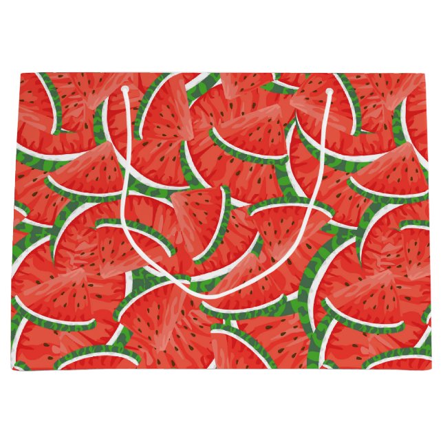 Fresh Watermelon Große Geschenktüte (Vorderseite)