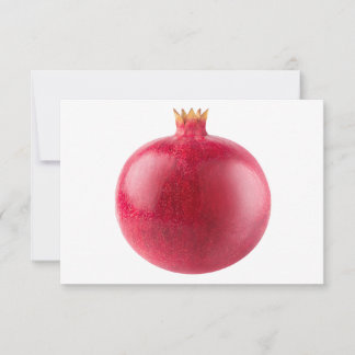 Fresh Whole Red Pomegranate Fruit Healthy Food Art Dankeskarte