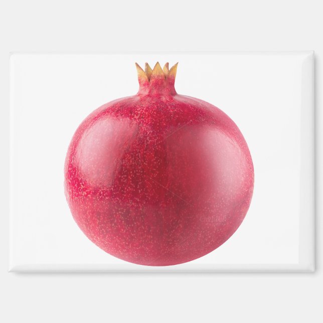 Fresh Whole Red Pomegranate Fruit Healthy Food Art Magnet (Vorderseite)