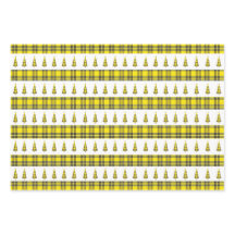 Fresh Yellow Tartan Weihnachtsbaum