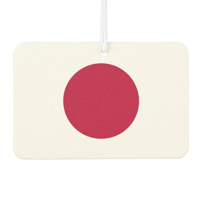 Fresheners der Autoluft mit der Flagge Japans Autolufterfrischer (Vorderseite)