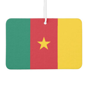 Fresheners der Autoluft mit der Flagge Kameruns Autolufterfrischer