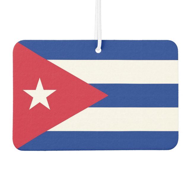 Fresheners der Autoluft mit der Flagge Kubas Autolufterfrischer (Vorderseite)