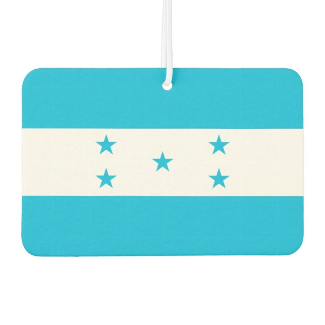 Fresheners der Autoluft mit der Flagge von Hondura Autolufterfrischer (Vorderseite)