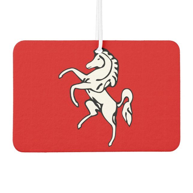 Fresheners der Autoluft mit der Flagge von Kent, E Autolufterfrischer (Vorderseite)