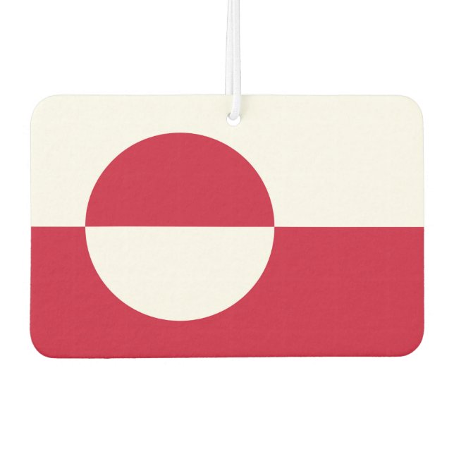Fresheners der Autoluft unter der Flagge Grönlands Autolufterfrischer (Vorderseite)