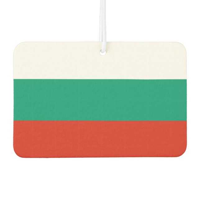 Fresheners der Kfz-Luft mit Flagge Bulgariens Autolufterfrischer (Vorderseite)