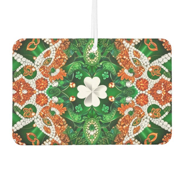 Fresheners mit irischer Farbgestaltung Autolufterfrischer (Vorderseite)