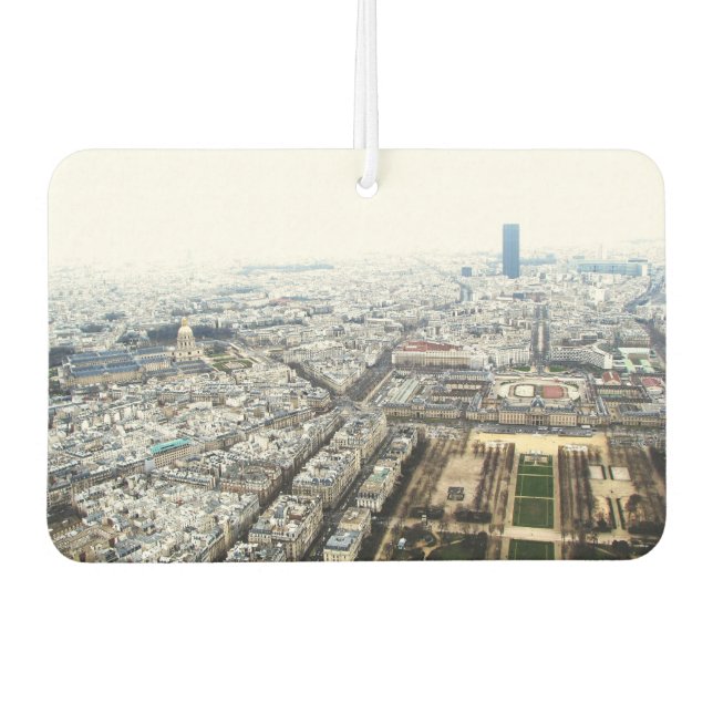 Fresheners von Car Air mit Panorama von Paris Autolufterfrischer (Vorderseite)