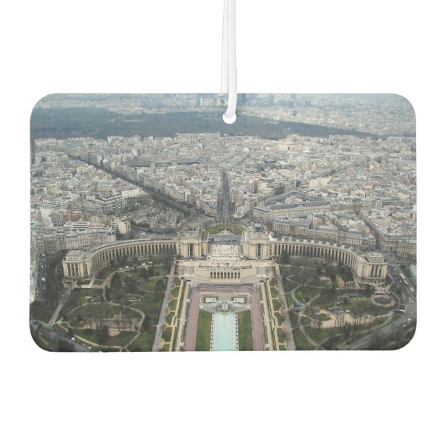Fresheners von Car Air mit Panorama von Paris Autolufterfrischer (Vorderseite)