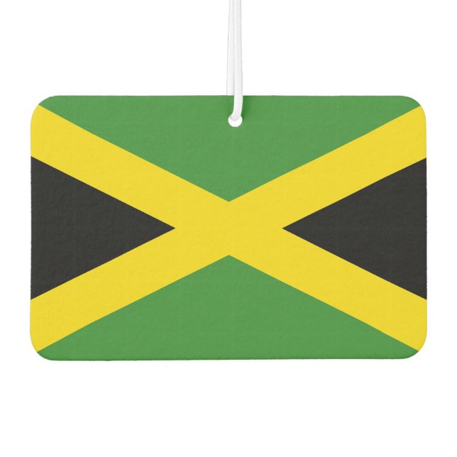 Fresheners von der Autofahrt mit der Flagge Jamaik Autolufterfrischer (Vorderseite)