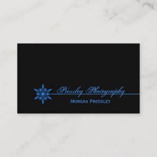 Freshie saubere Sternexplosion Business Card, blau Visitenkarte