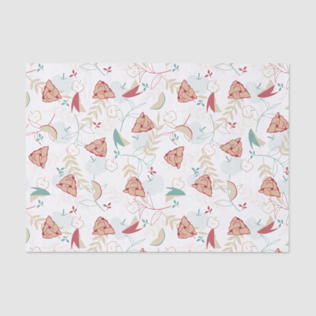 Freshly Baked Apple Pie Pattern Seidenpapier (Vorderseite)