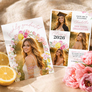 Freshly Graduated Graduation Party Invitation Einladung