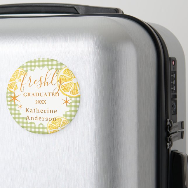 Freshly Graduated Lemon Gingaham  Magnet (In Situ (Gepäck))