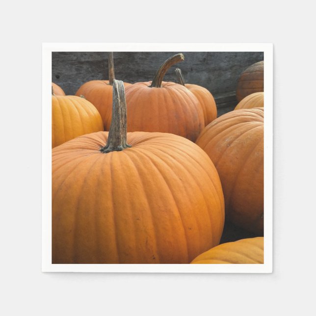 Freshly-Harvested Autumn Orange Pumpkins Serviette (Vorderseite)