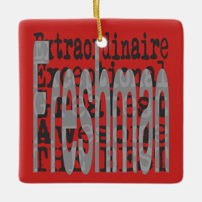 Freshman Extraordinaire Keramikornament (Vorderseite)