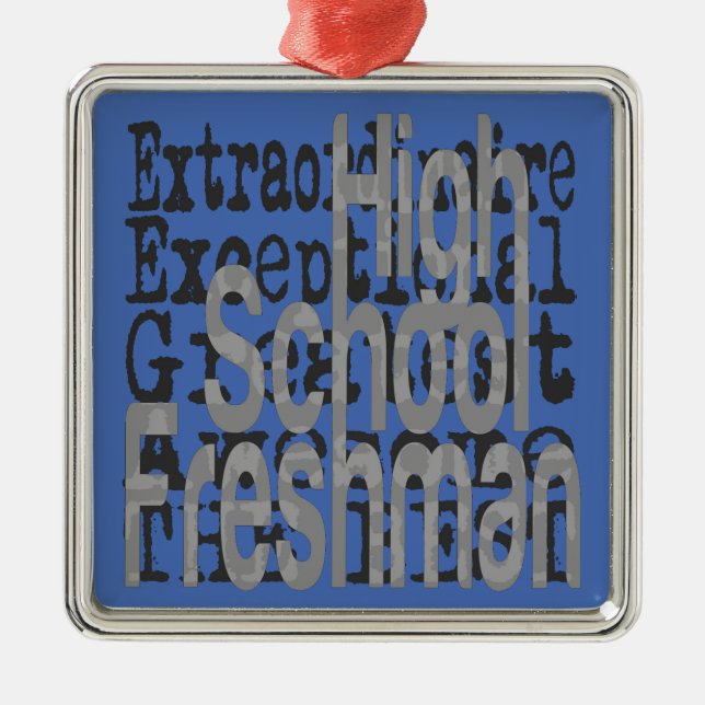 Freshman Extraordinaire Ornament Aus Metall (Vorne)
