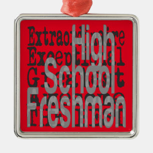 Freshman Extraordinaire Silbernes Ornament