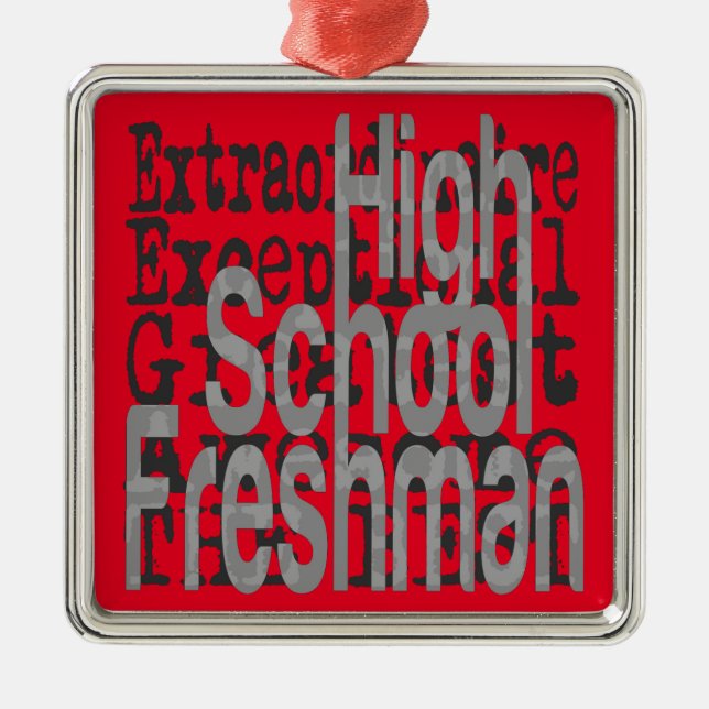 Freshman Extraordinaire Silbernes Ornament (Vorne)
