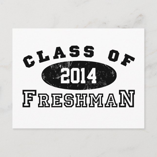 Freshman-Klasse Postkarte (Vorderseite)