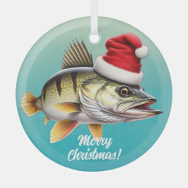 Freshwater Perle in der Weihnachtsmannmütze Weihna Ornament Aus Glas