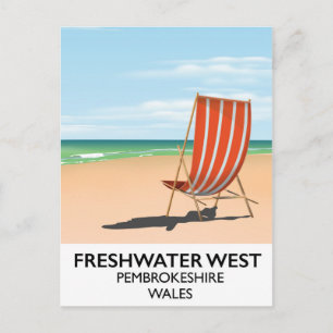 Freshwater West Pembrokeshire Wales Postkarte
