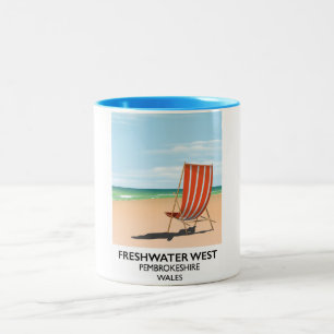 Freshwater West Pembrokeshire Wales Zweifarbige Tasse