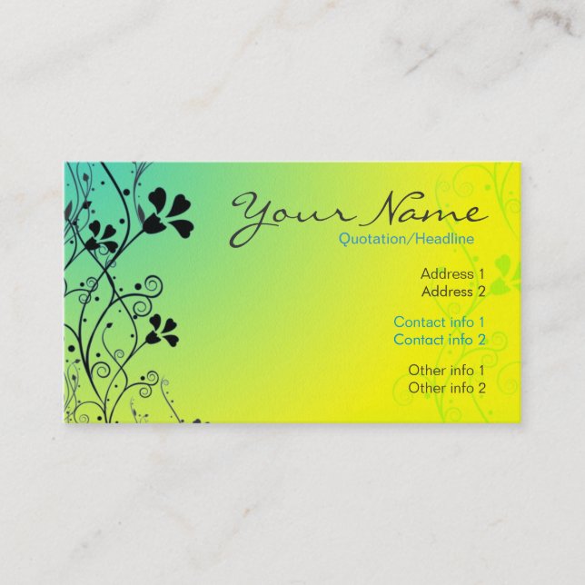 FreshZing Business Card Visitenkarte (Vorderseite)